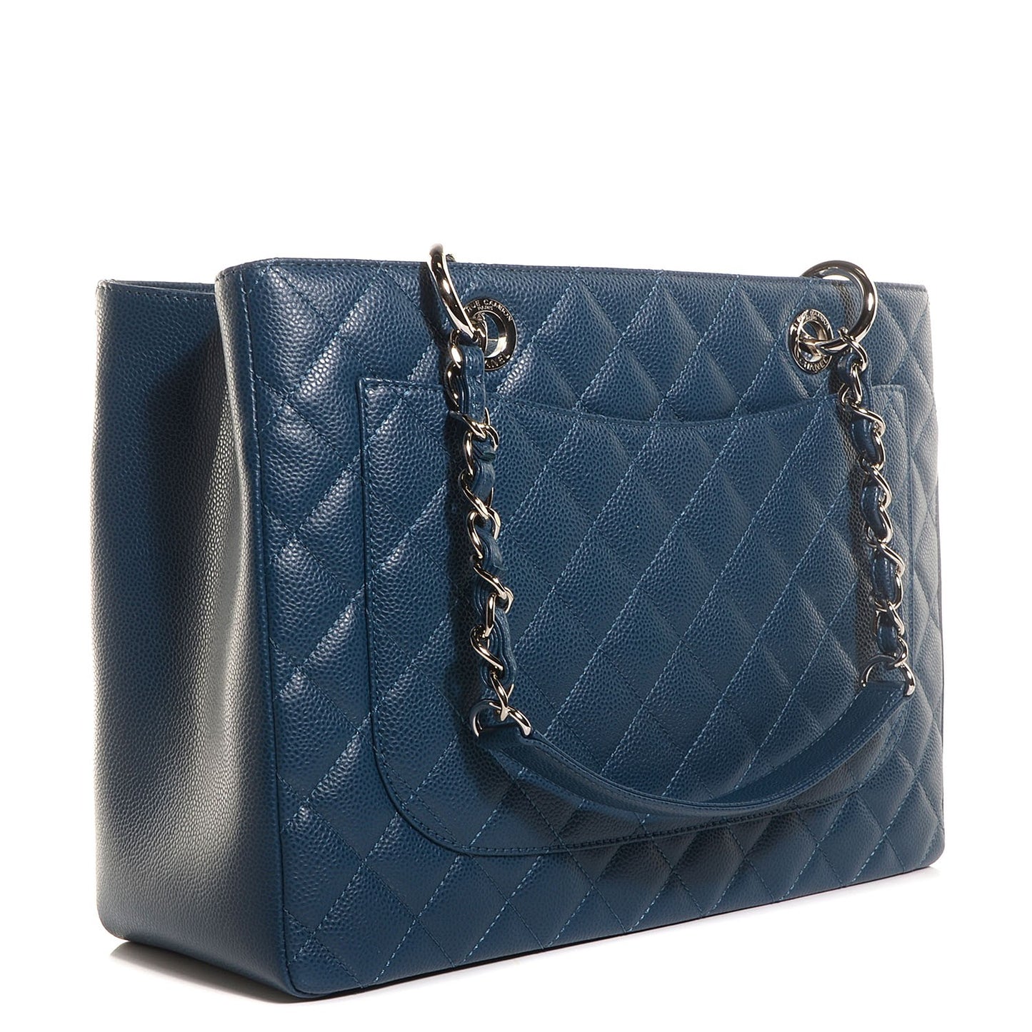 Caviar Grand Shopping Tote GST Dark Blue