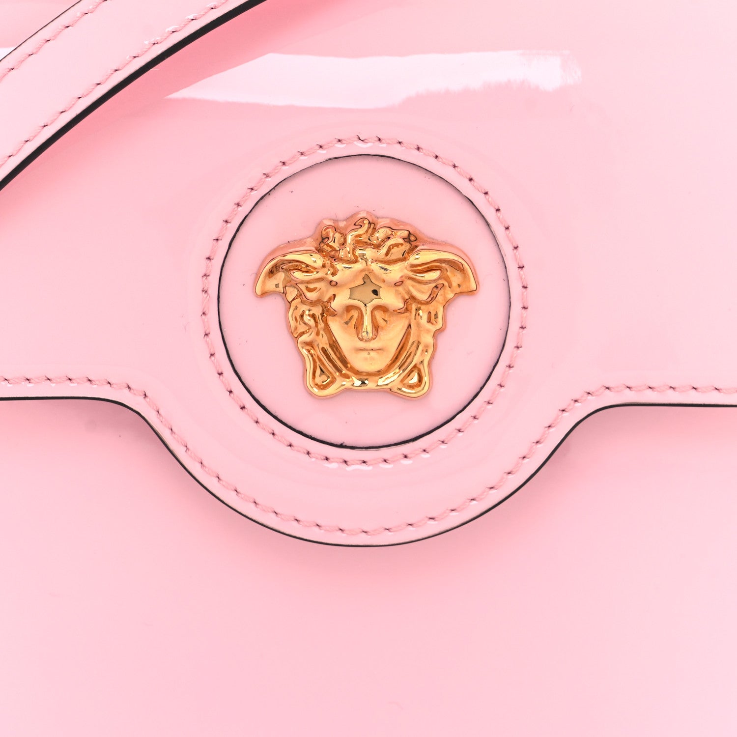 Versace Patent Mini La Medusa Bag Pink 7 of 9