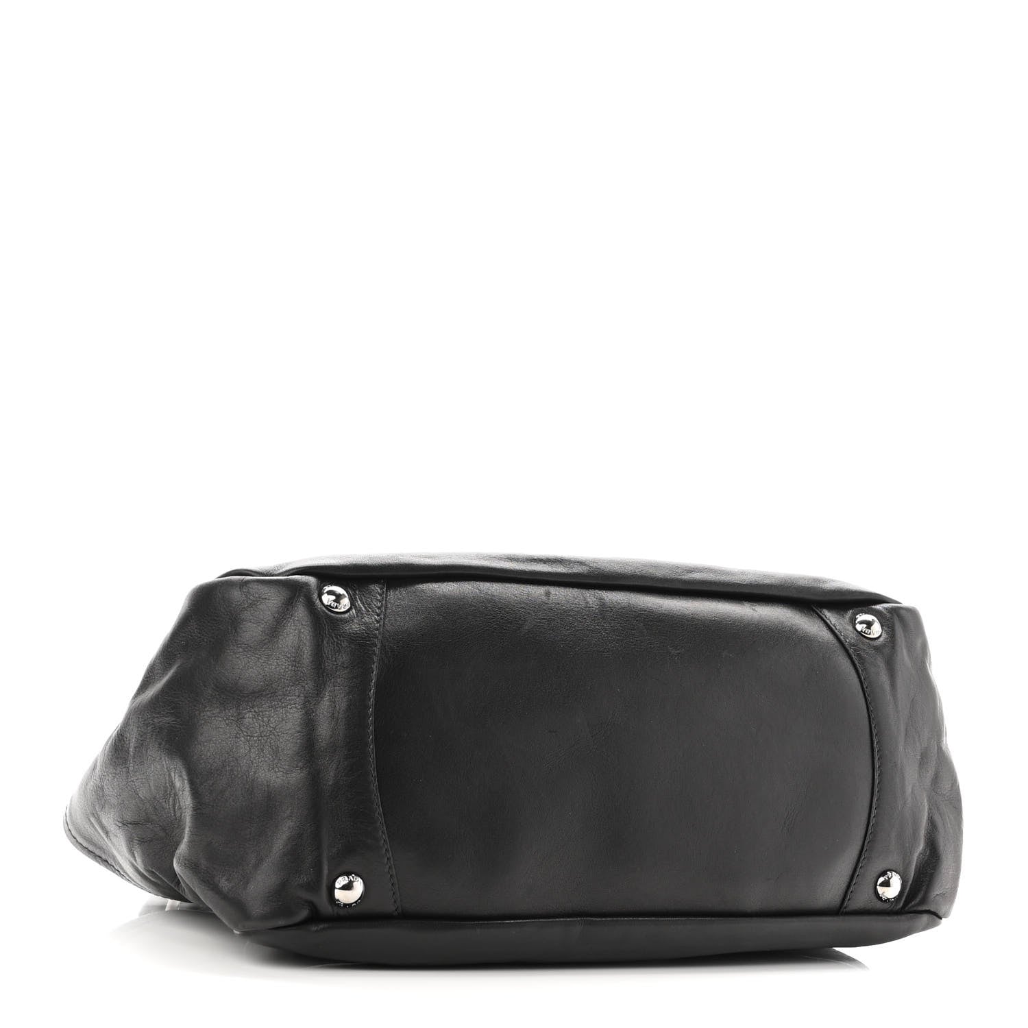 Prada Soft Calf Shoulder Bag Black 4 of 10