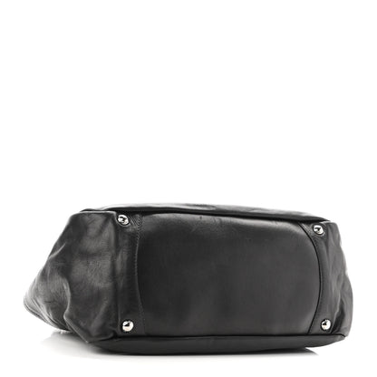 Prada Soft Calf Shoulder Bag Black 4 of 10