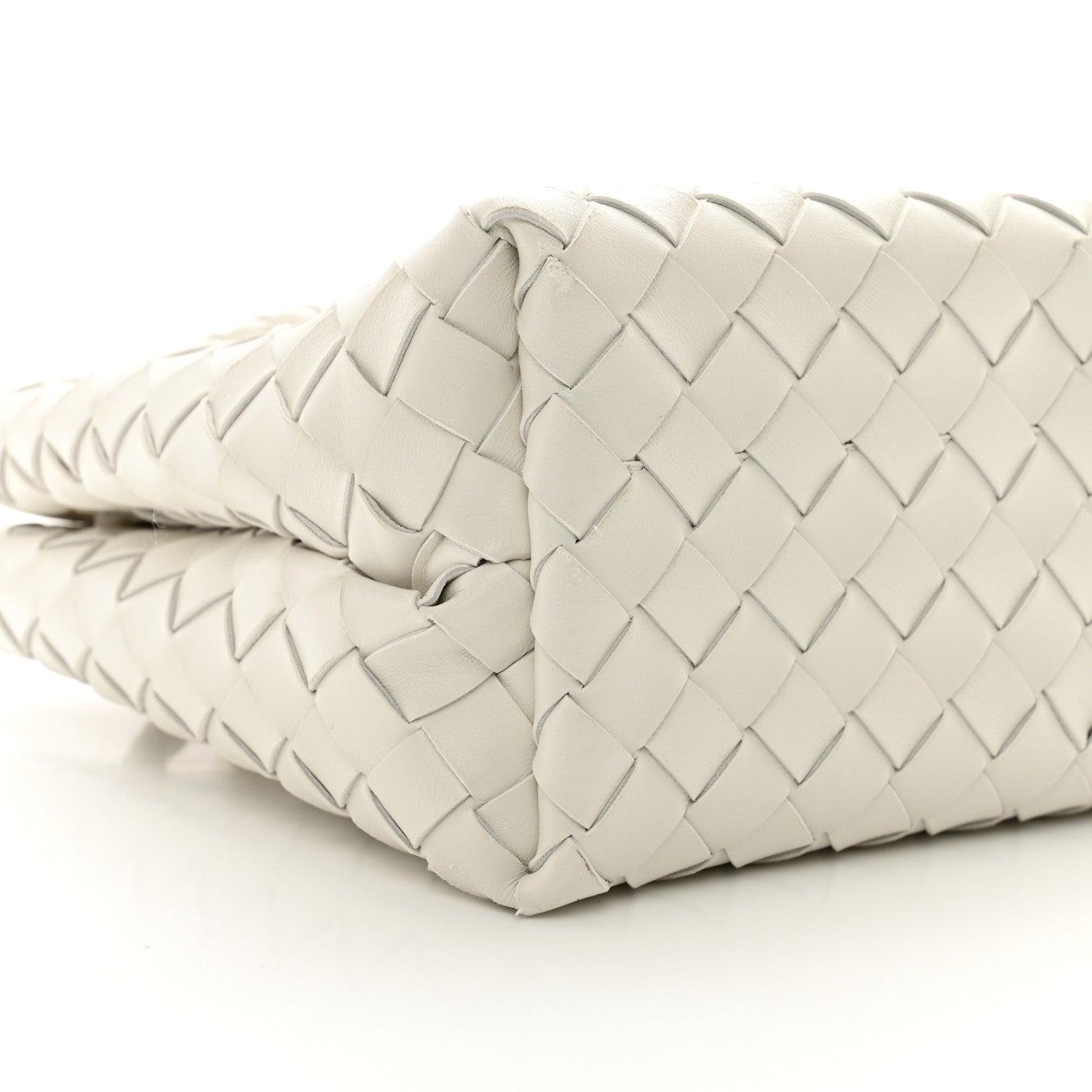 Bottega Veneta Nappa Intrecciato Small Andiamo Shoulder Bag White 9 of 11