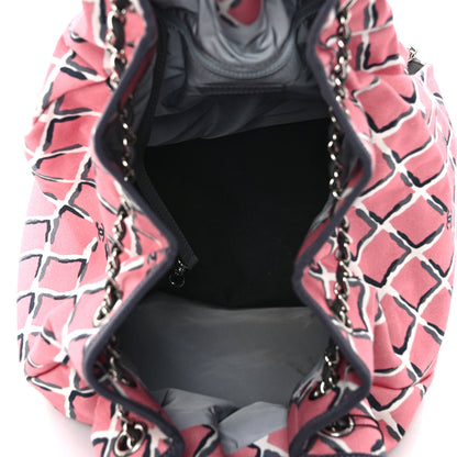 Chanel Canvas Printed Airline Drawstring Bag Pink 5 of 11