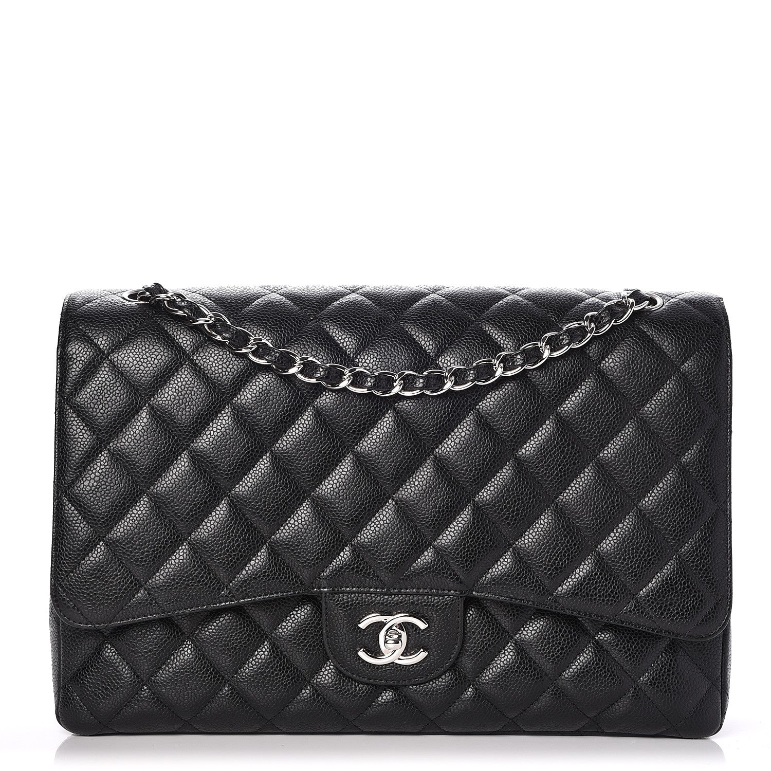 Chanel Caviar Quilted Maxi Single Flap Black 1 of 9