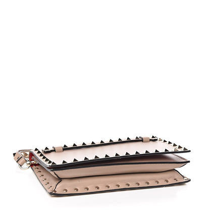 Valentino Garavani Nappa Small Rockstud Wristlet Clutch Poudre 4 of 7