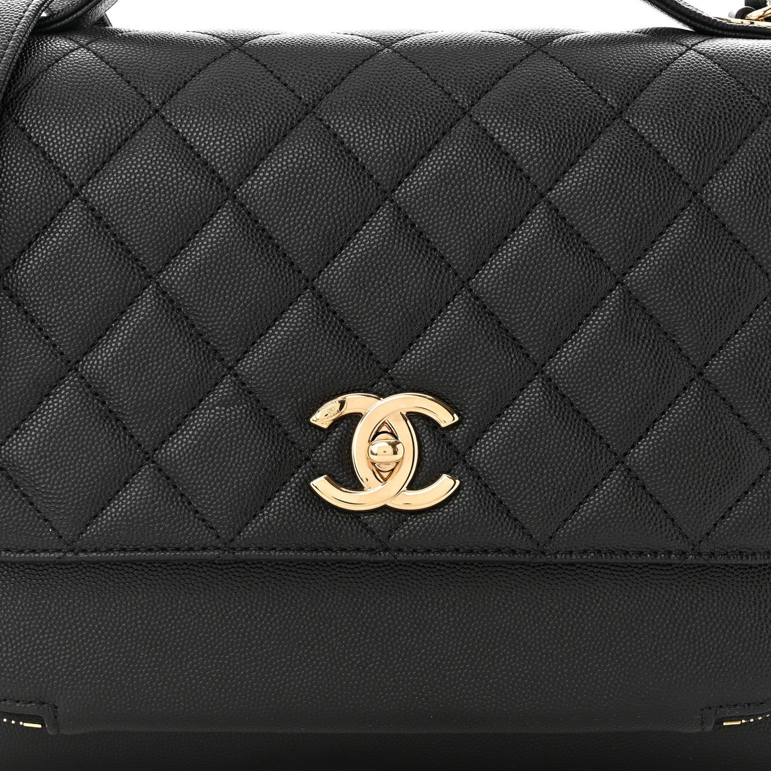 Chanel Caviar Quilted Large Business Affinity Flap Black 8 of 10