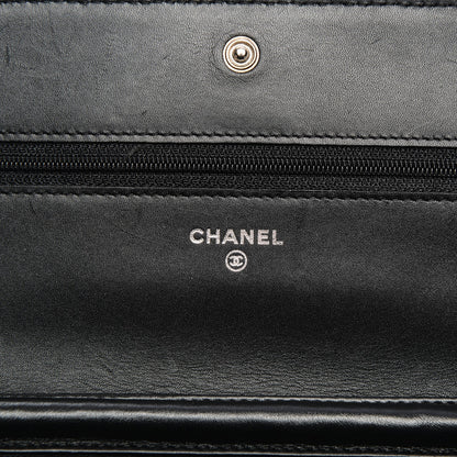 Chanel Caviar Timeless CC Wallet On Chain WOC Black 6 of 10