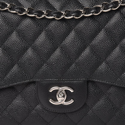 Chanel Caviar Quilted Jumbo Double Flap Black 13 of 13