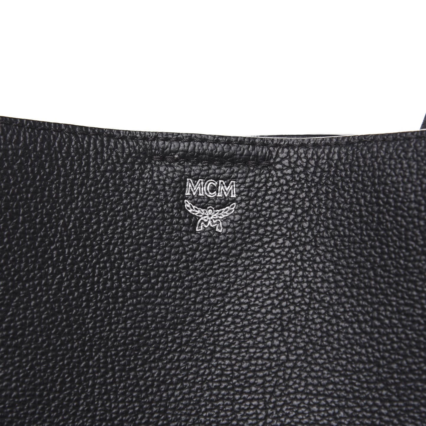 Grained Calfskin Visetos Medium Sarah Hobo Black