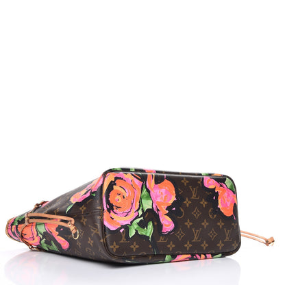 Louis Vuitton Monogram Roses Neverfull MM 4 of 10