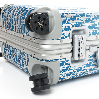 Christian Dior X RIMOWA Aluminum Gradient Cabin Luggage Blue Multi 8 of 8
