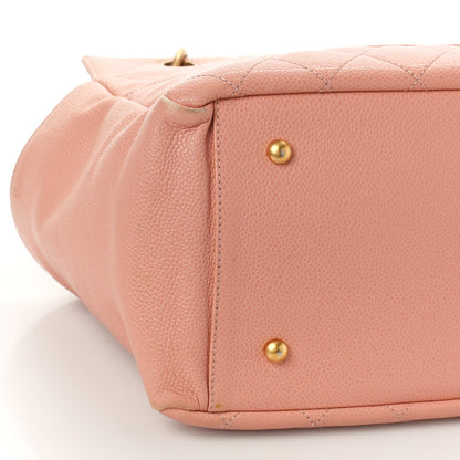 Chanel Caviar Quilted Petit Timeless Shopping Tote PTT Pink 8 of 13