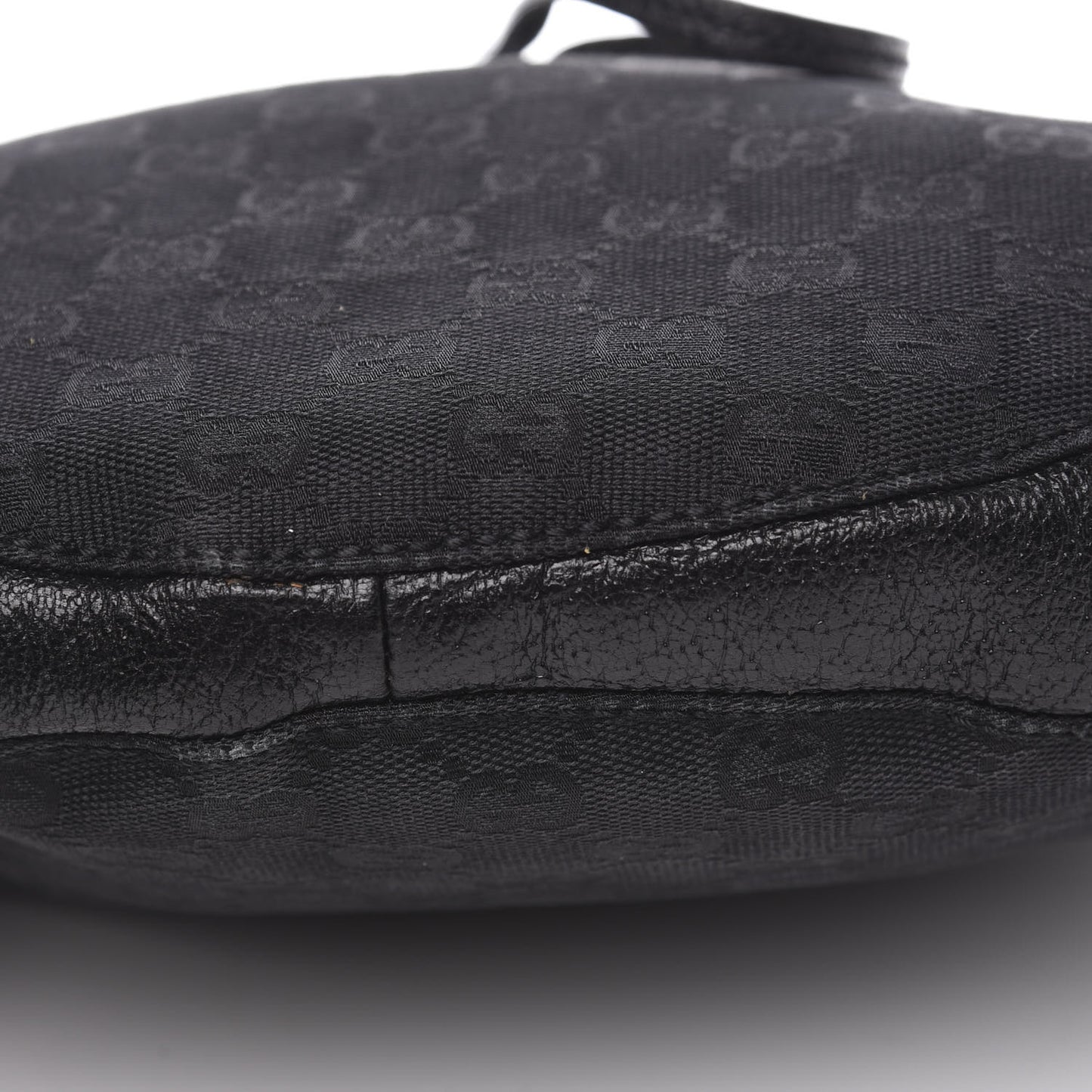 Monogram Drawstring Hobo Black