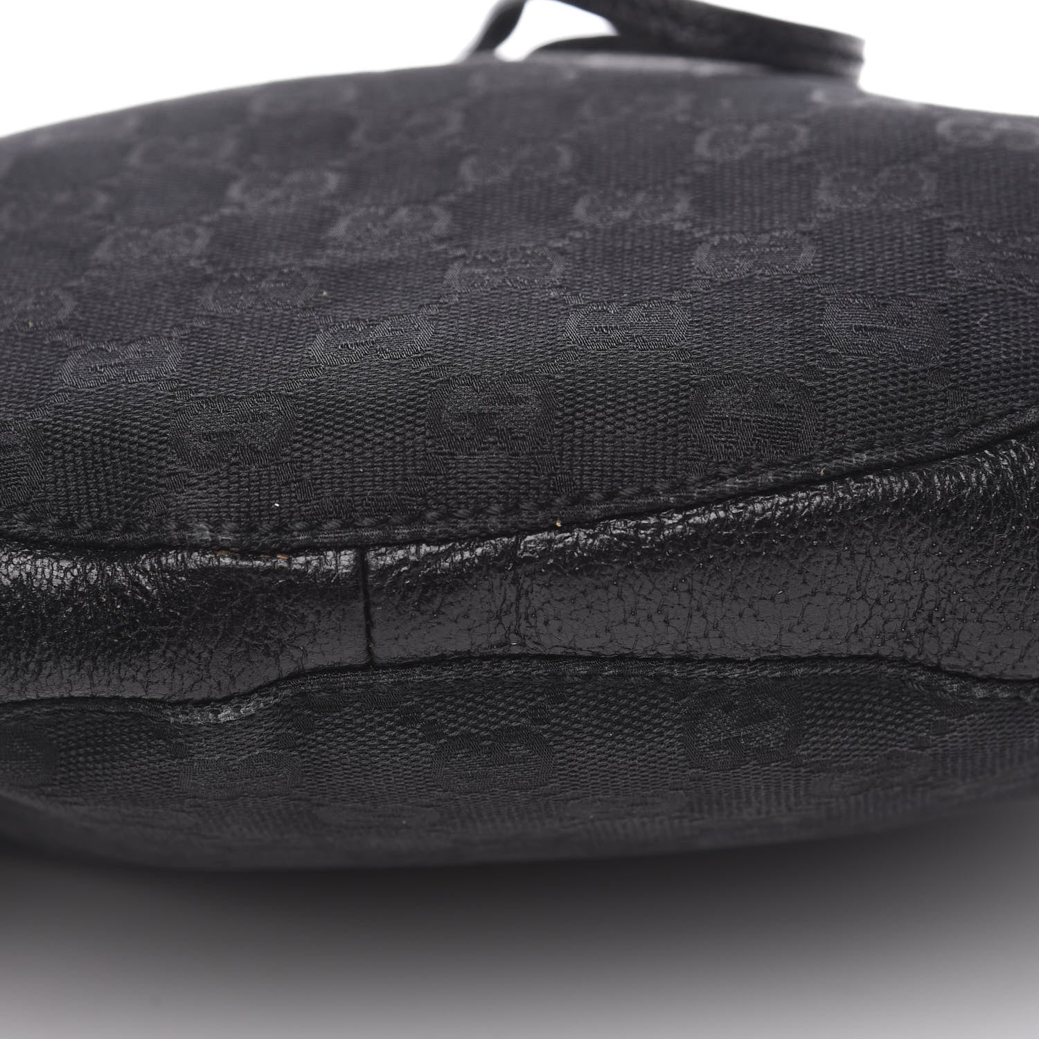 Gucci Monogram Drawstring Hobo Black 9 of 12