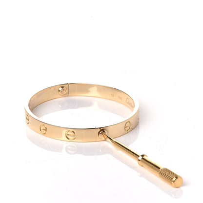 Cartier 18K Yellow Gold LOVE Bracelet 16 4 of 7