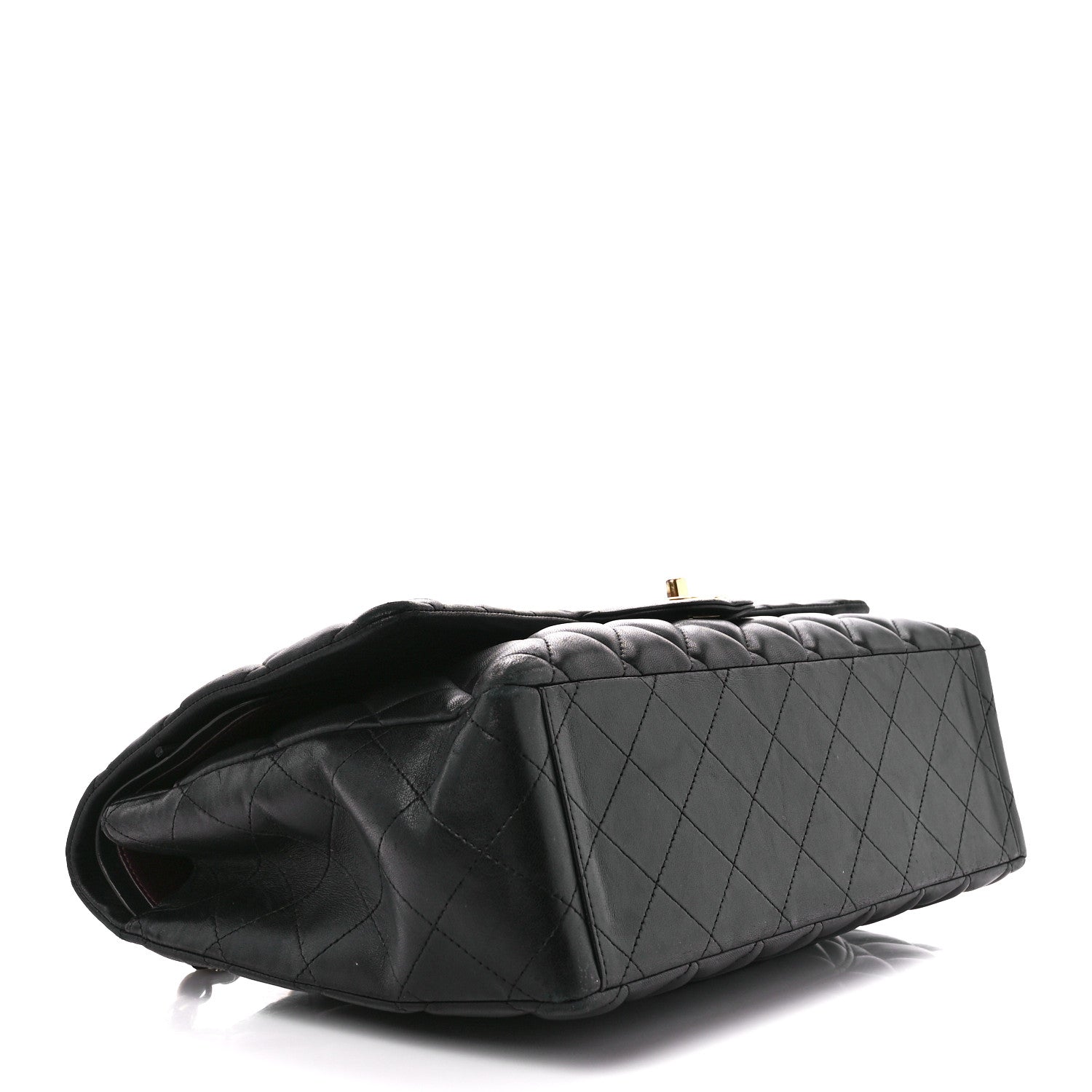 Chanel Lambskin Quilted Maxi Double Flap Black 4 of 11