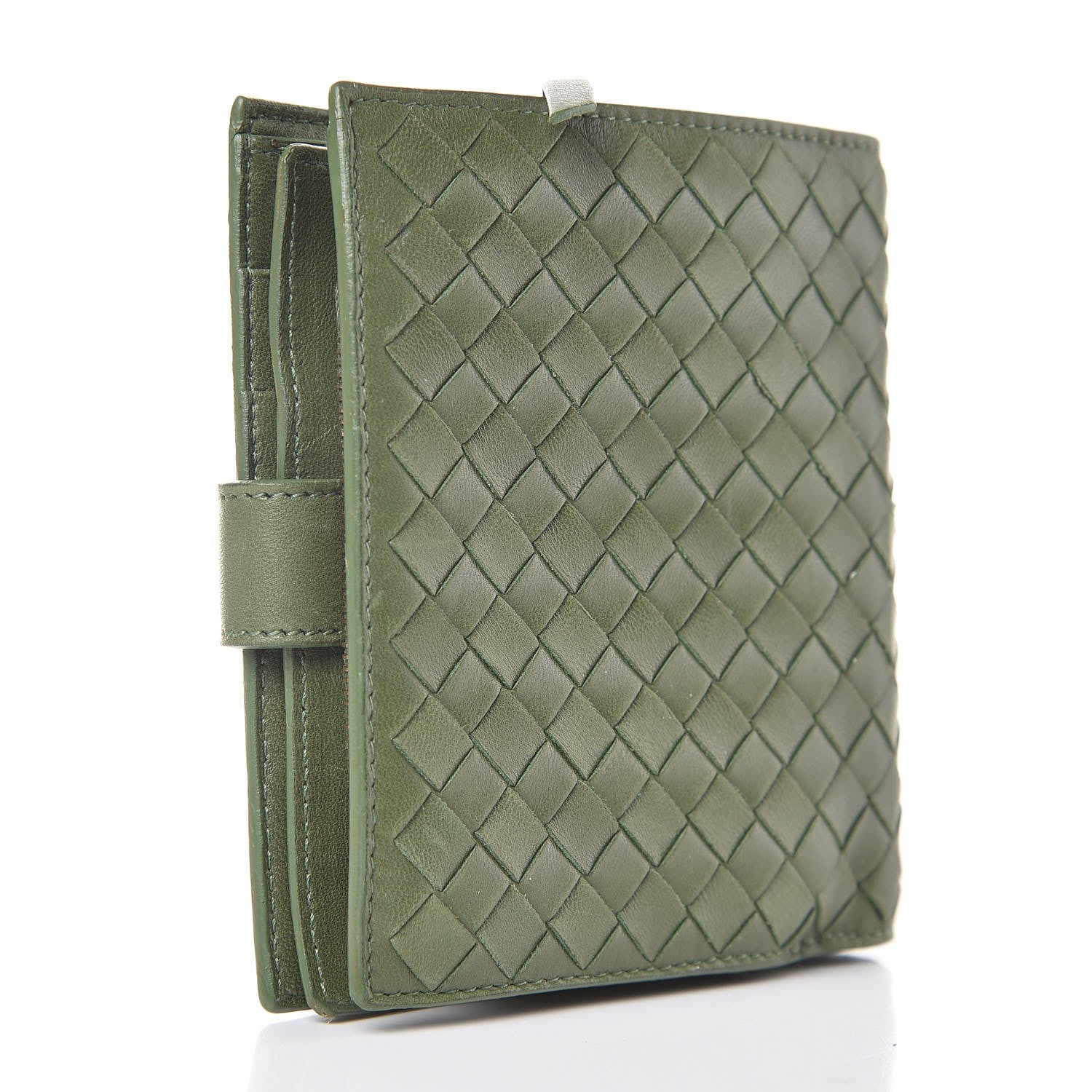 Bottega Veneta Nappa Intrecciato French Flap Wallet Foglia 3 of 10