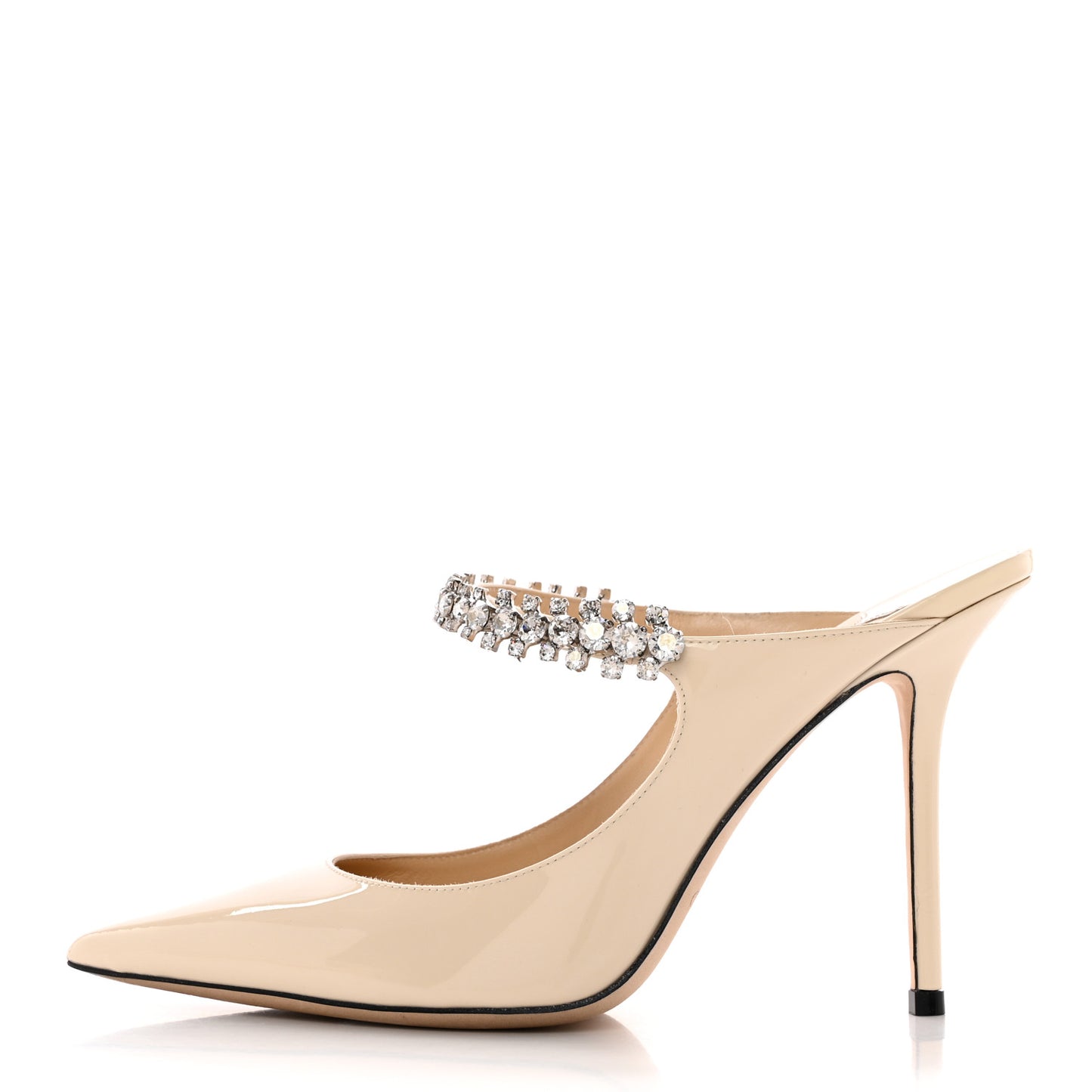 Patent Crystal Bing 100 Pumps 39.5 Linen