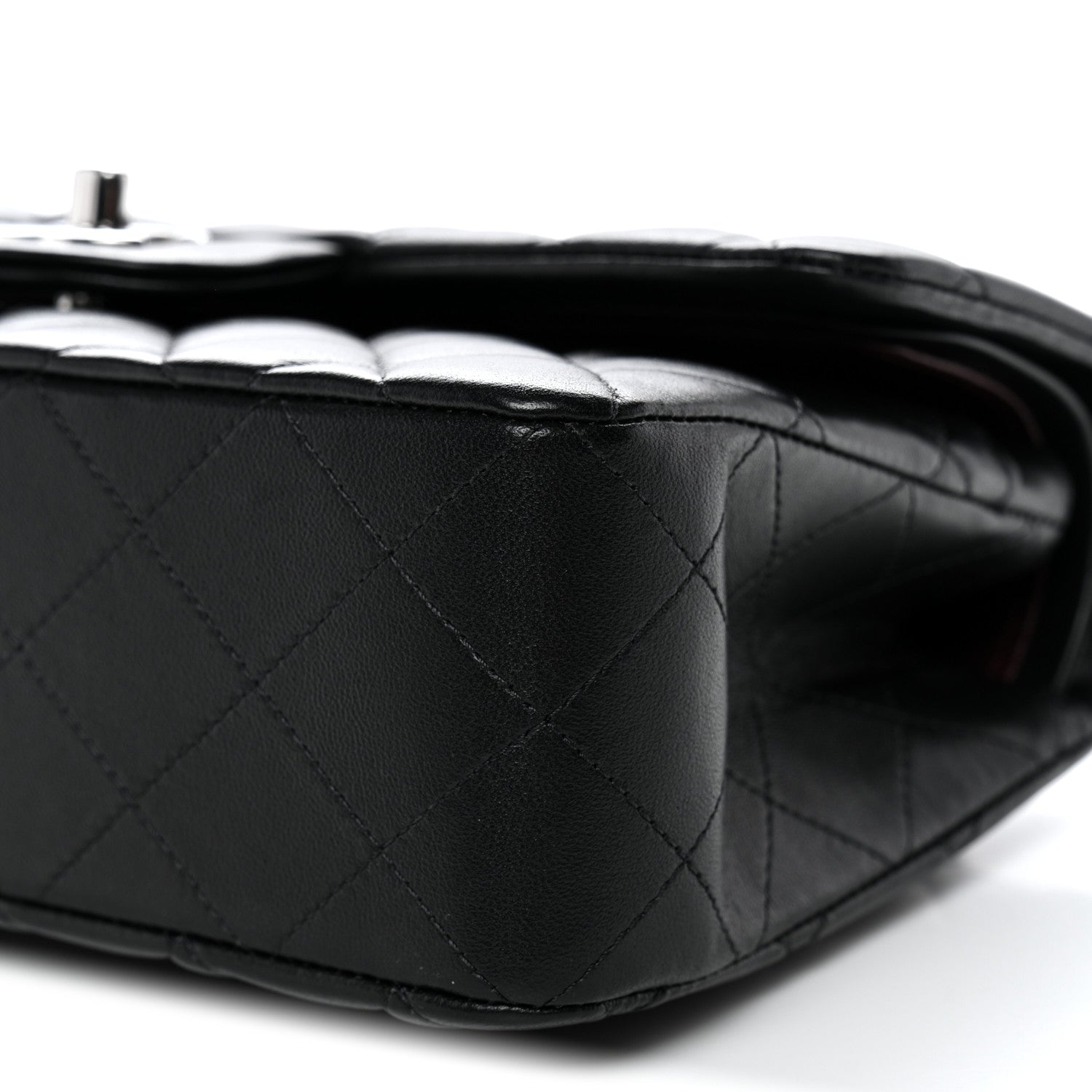 Chanel Lambskin Quilted Small Double Flap Black 10 of 12