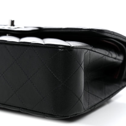 Chanel Lambskin Quilted Small Double Flap Black 10 of 12