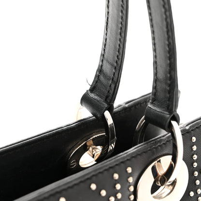 Christian Dior Lambskin Cannage Studded East West Lady Dior Black 11 of 13