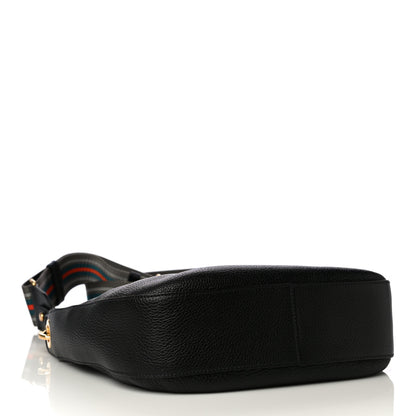 Prada Vitello Phenix Zippered Messenger Hobo Black 3 of 12