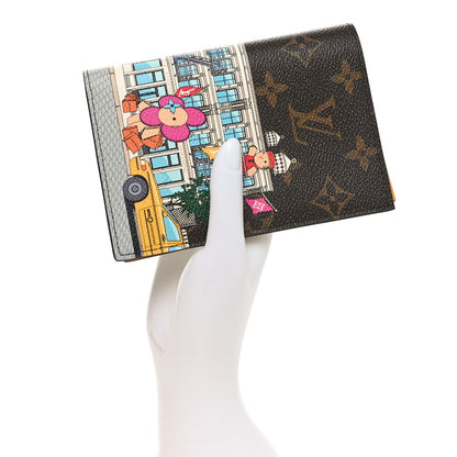 Louis Vuitton Monogram 2022 Christmas Animation New York Soho Passport Cover Yellow 2 of 8