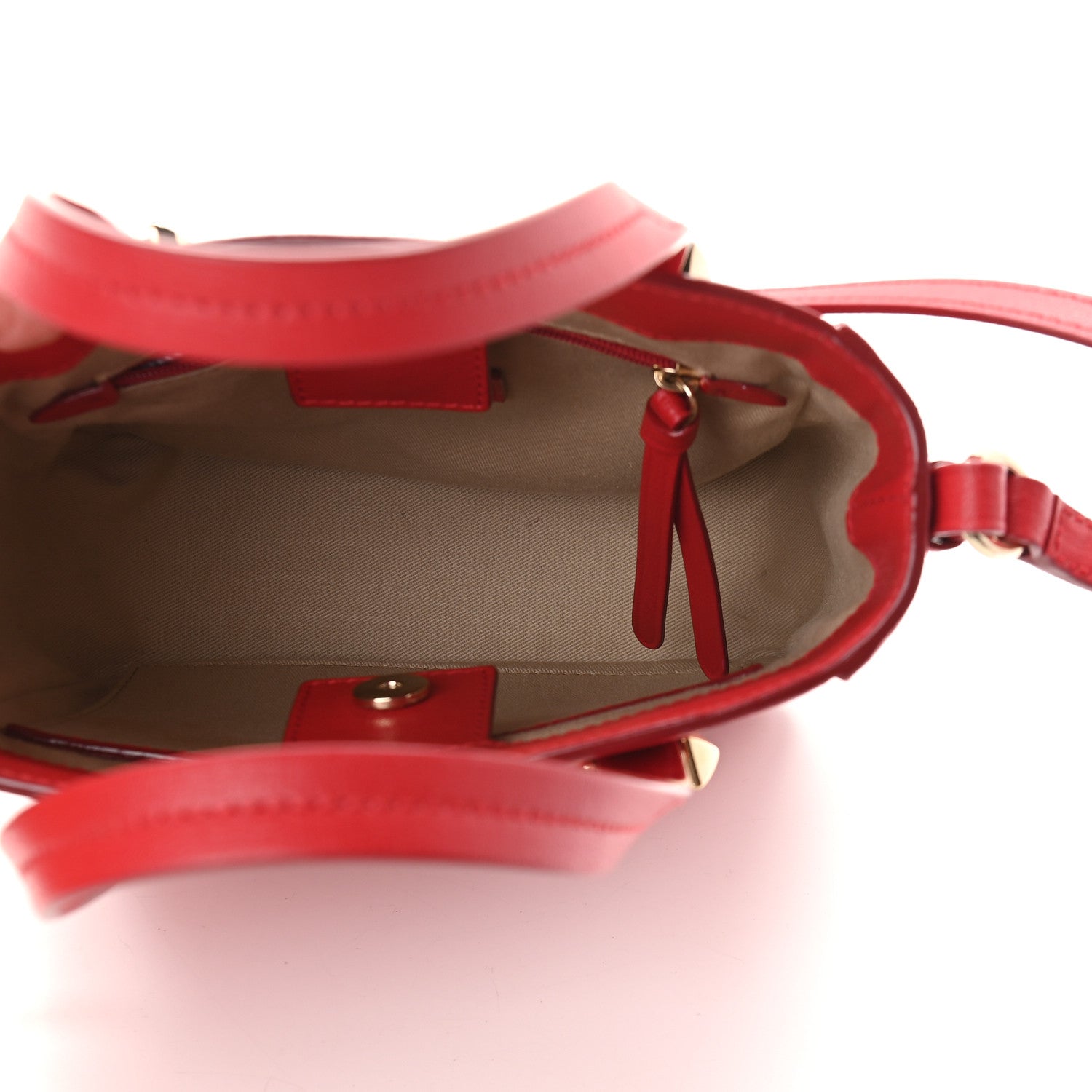 Jimmy Choo Grainy Calfskin JC Tote Royal Red 5 of 8