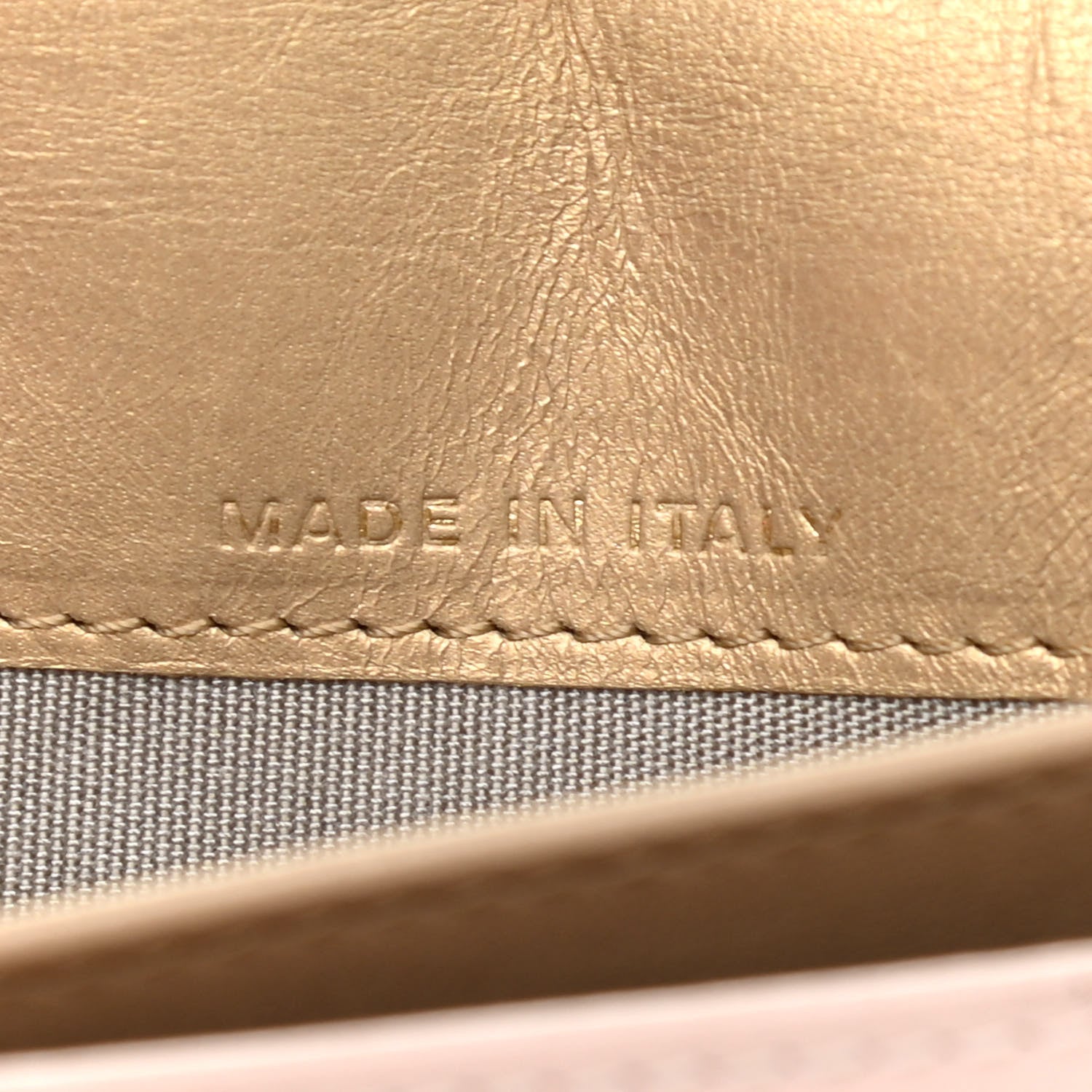 Chanel Metallic Calfskin Diamond Stitched Yen Wallet Gold 7 of 15
