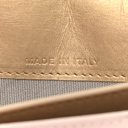 Chanel Metallic Calfskin Diamond Stitched Yen Wallet Gold 7 of 15