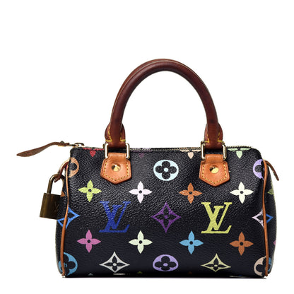 Louis Vuitton Monogram Multicolor Mini Sac HL Speedy Black 1 of 9