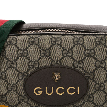 Gucci GG Supreme Monogram Web Neo Vintage Shoulder Bag Beige New Acero Crop 8 of 11