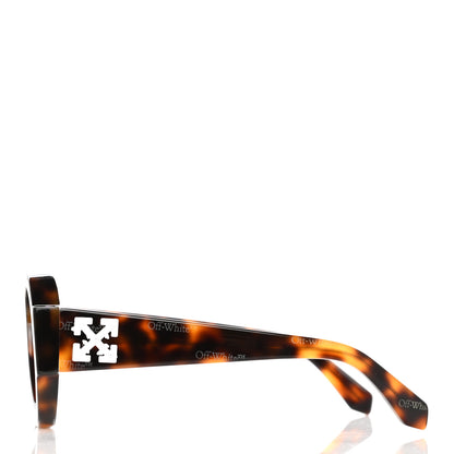 Off-White Acetate Frida Pilot Sunglasses Havana 3 of 8