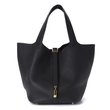 Hermes Taurillon Clemence Picotin Lock 26 GM Black 1 of 10