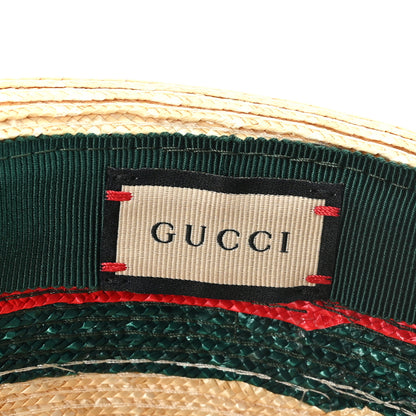 Gucci Abaca Straw Web Fedora Hat S 8 of 9