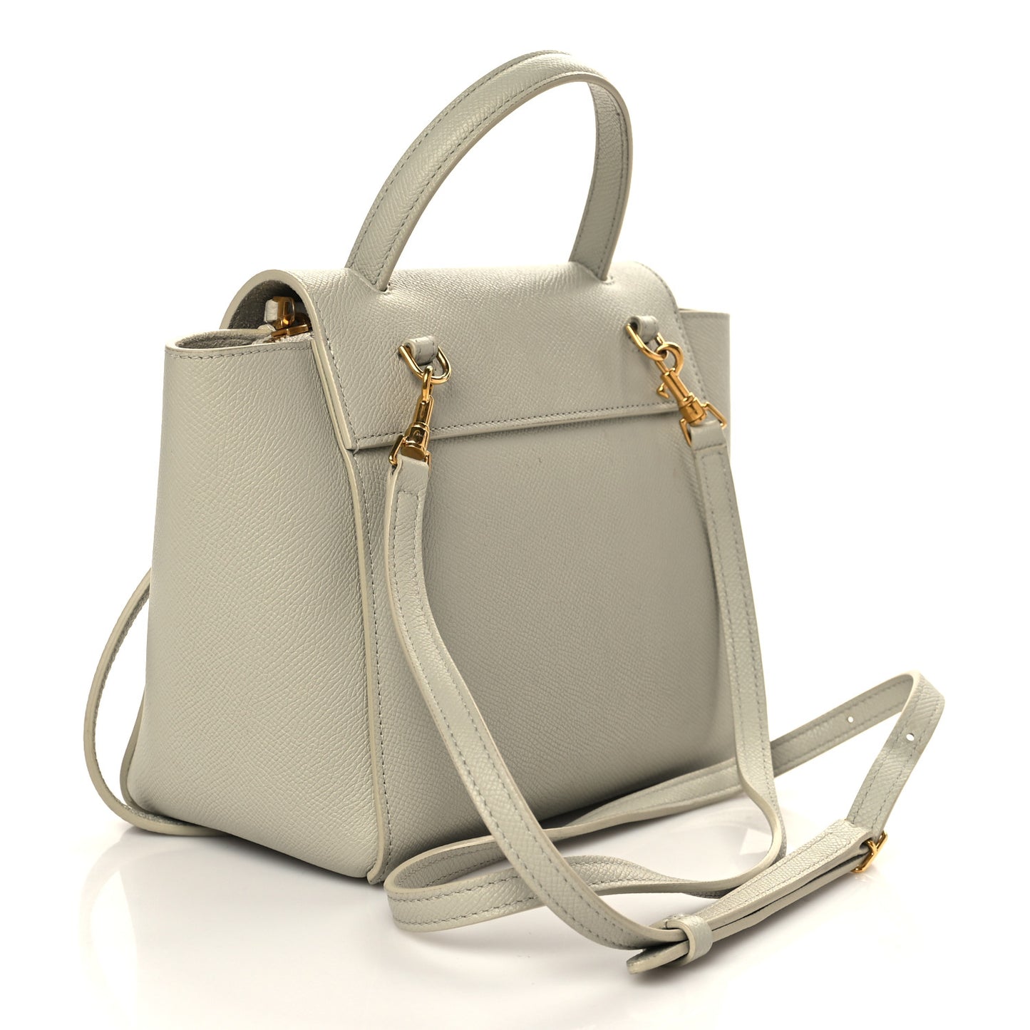 Grained Calfskin Nano Belt Bag Jade