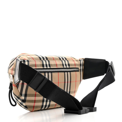 Burberry Nylon Vintage Check Medium Sonny Bum Bag Archive Beige Black 3 of 14