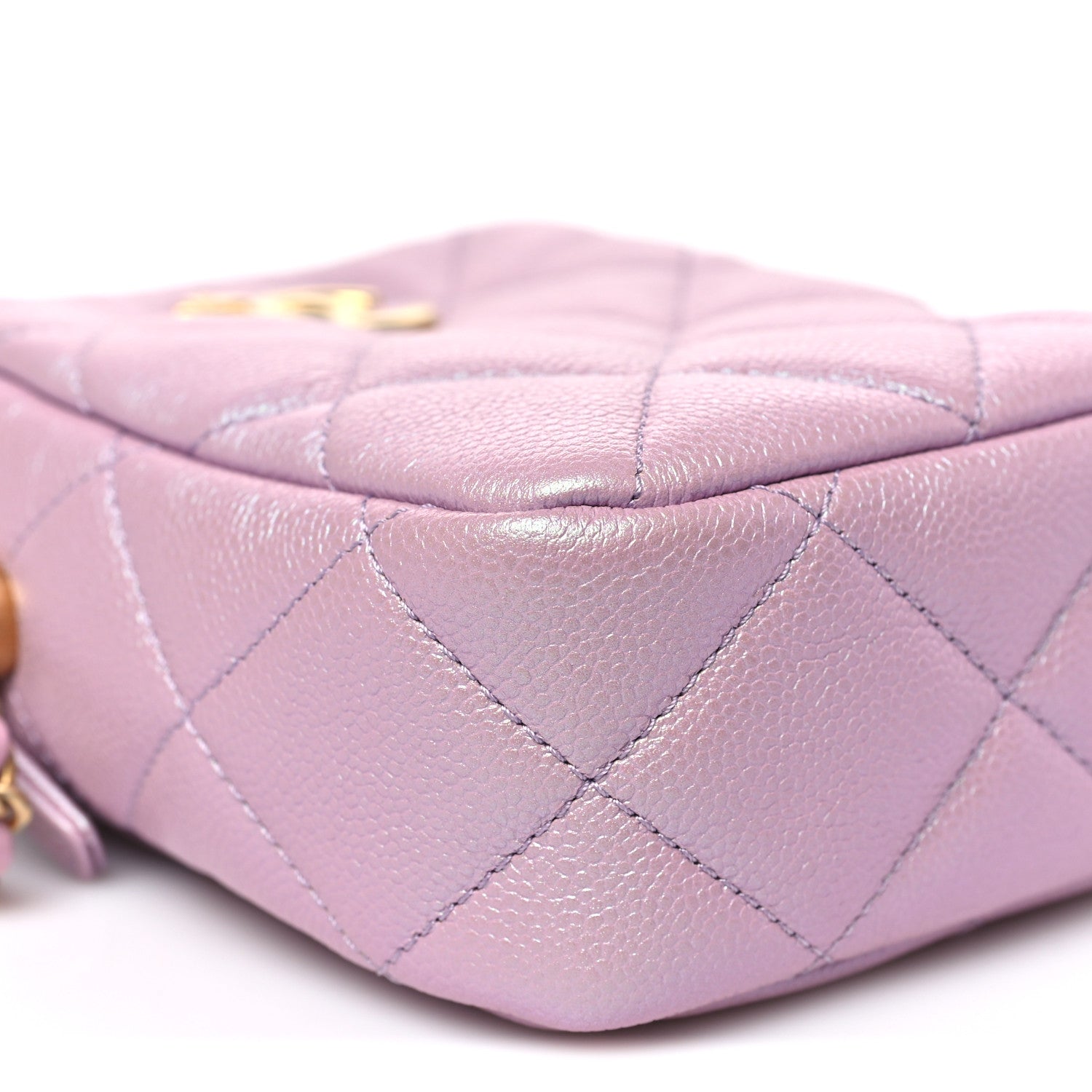 Chanel Iridescent Caviar Quilted Vertical My Perfect Camera Case Pink 9 of 10