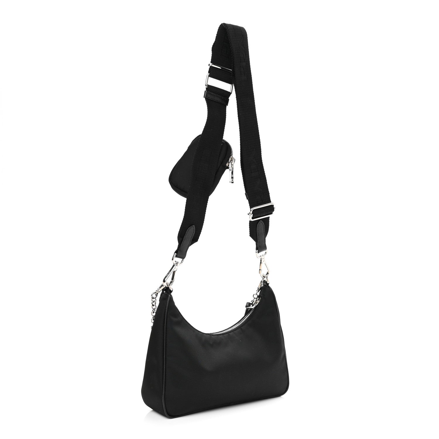 Prada Nylon Re-Edition 2005 Shoulder Bag Black 3 of 7