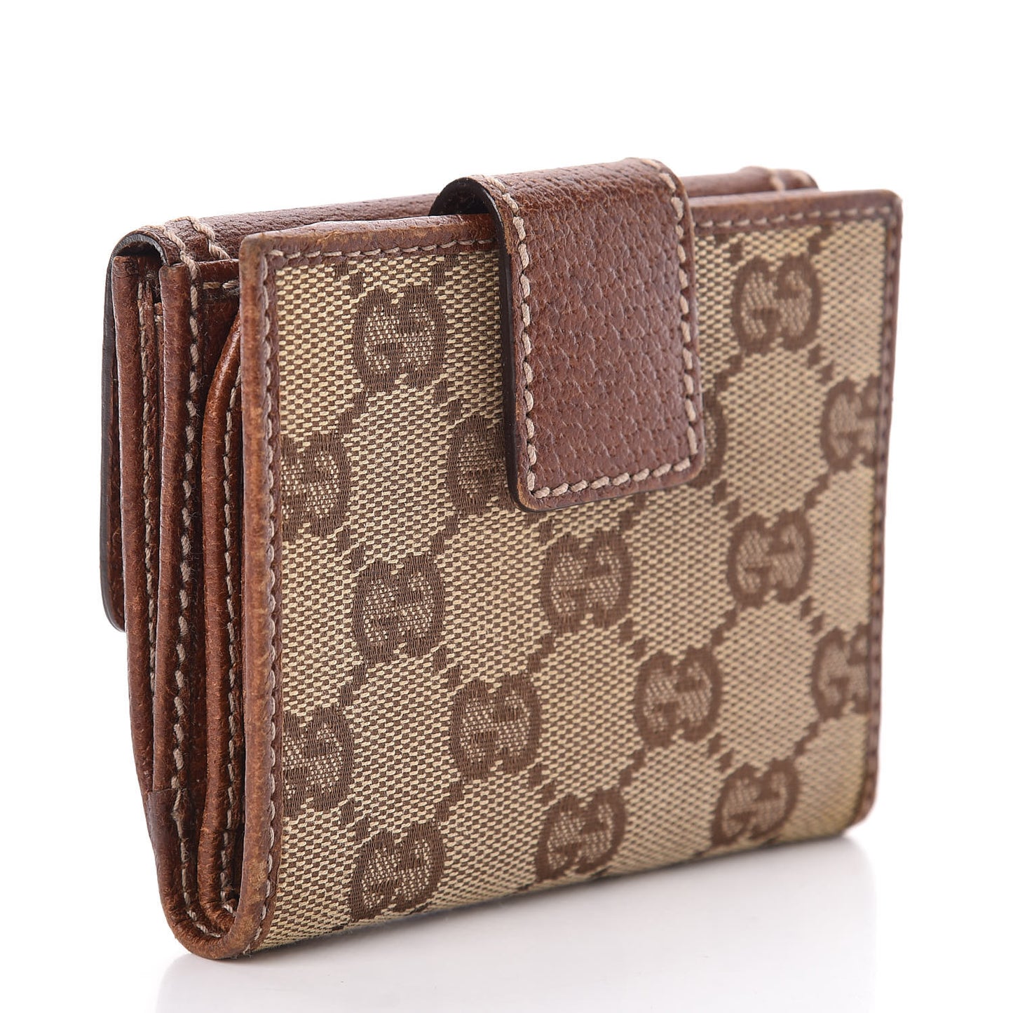 Monogram Bamboo French Wallet Brown
