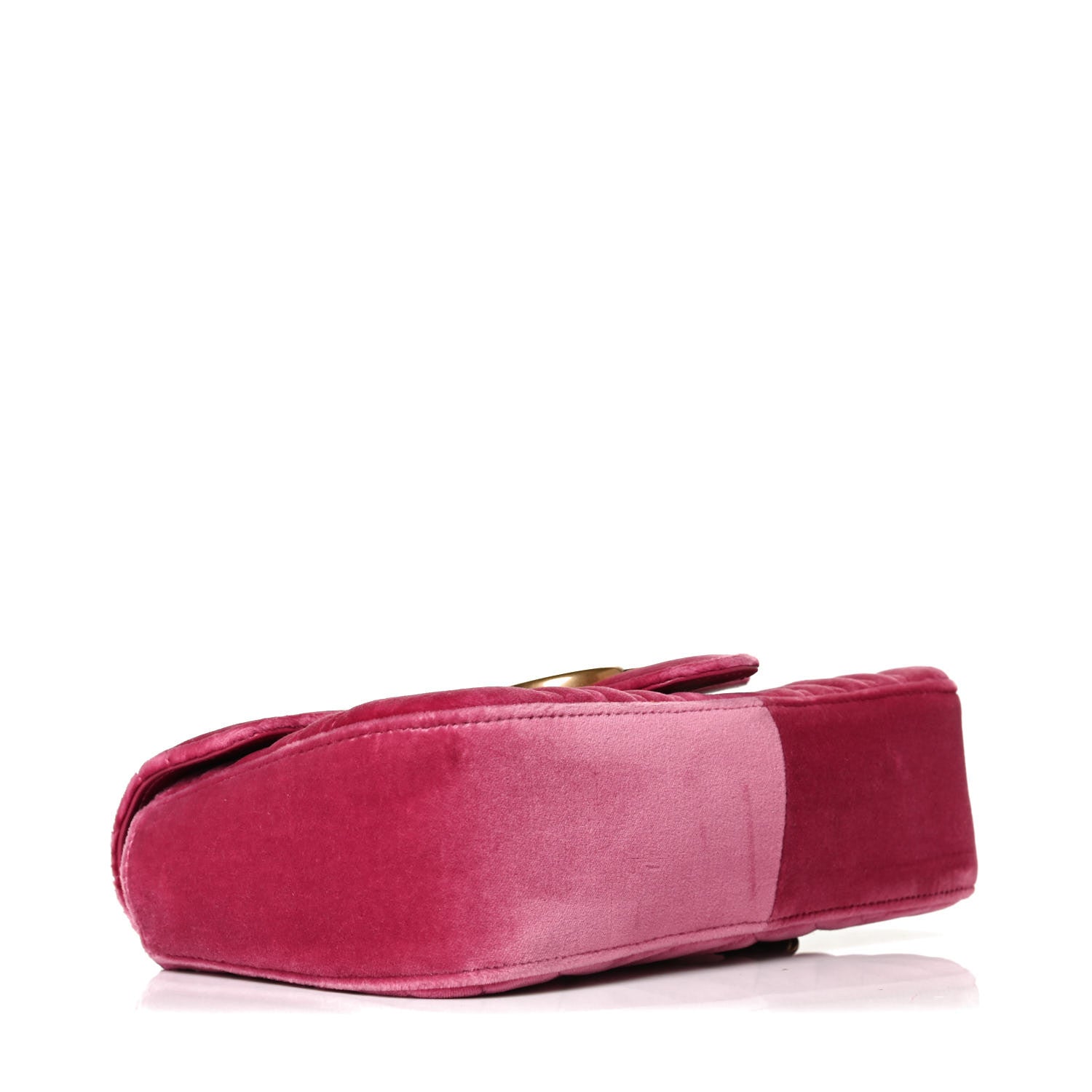 Gucci Velvet Matelasse Small GG Marmont Shoulder Bag Light Raspberry Rose 4 of 12