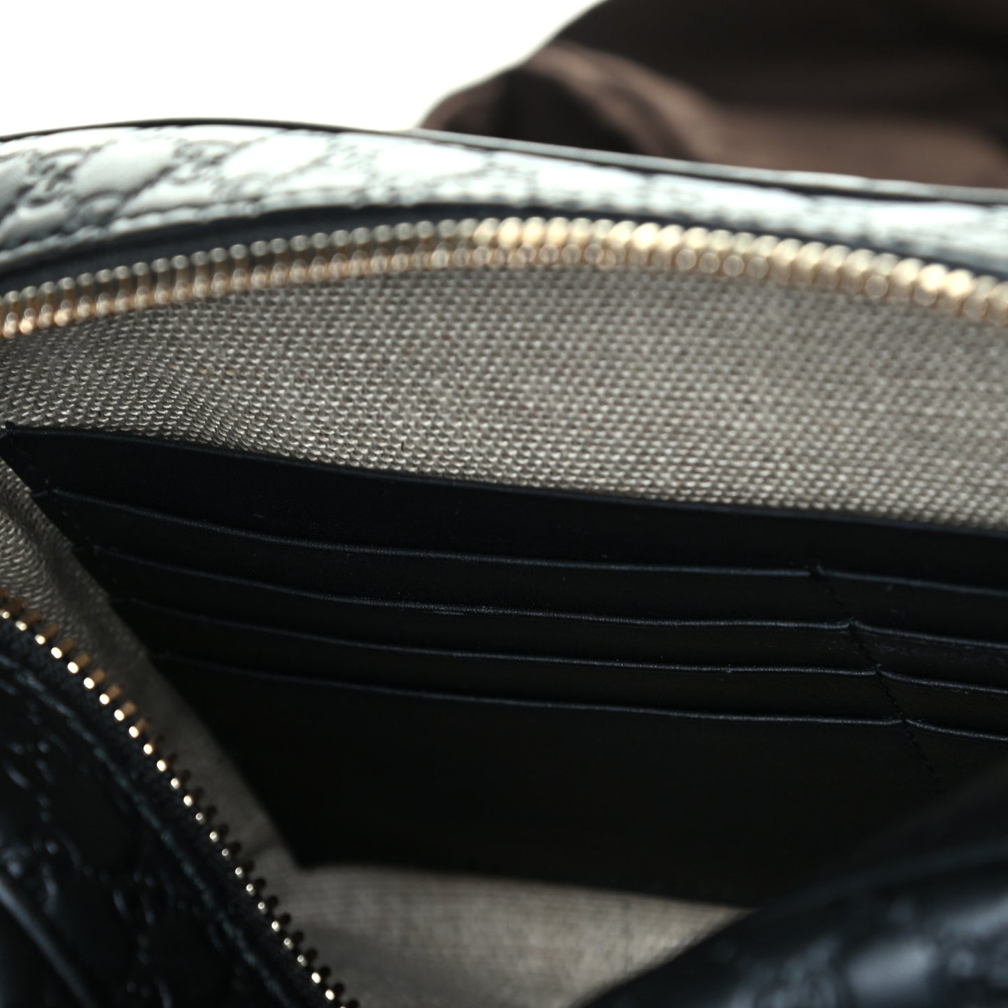 Microguccissima Mini Bree Messenger Bag Black