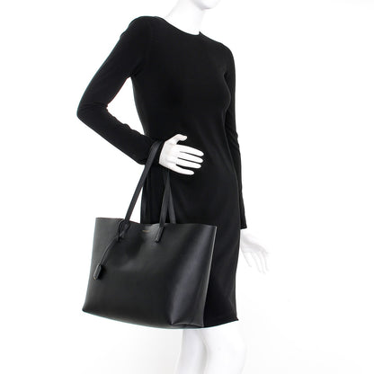 Saint Laurent Calfskin Large Shopping Tote Black 2 of 8