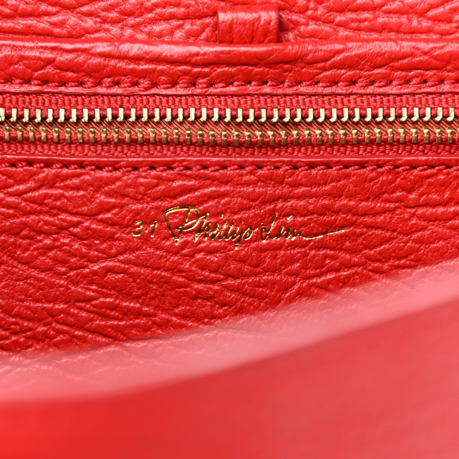 3.1 Phillip Lim Textured Calfskin Medium Pashli Satchel Red 6 of 11