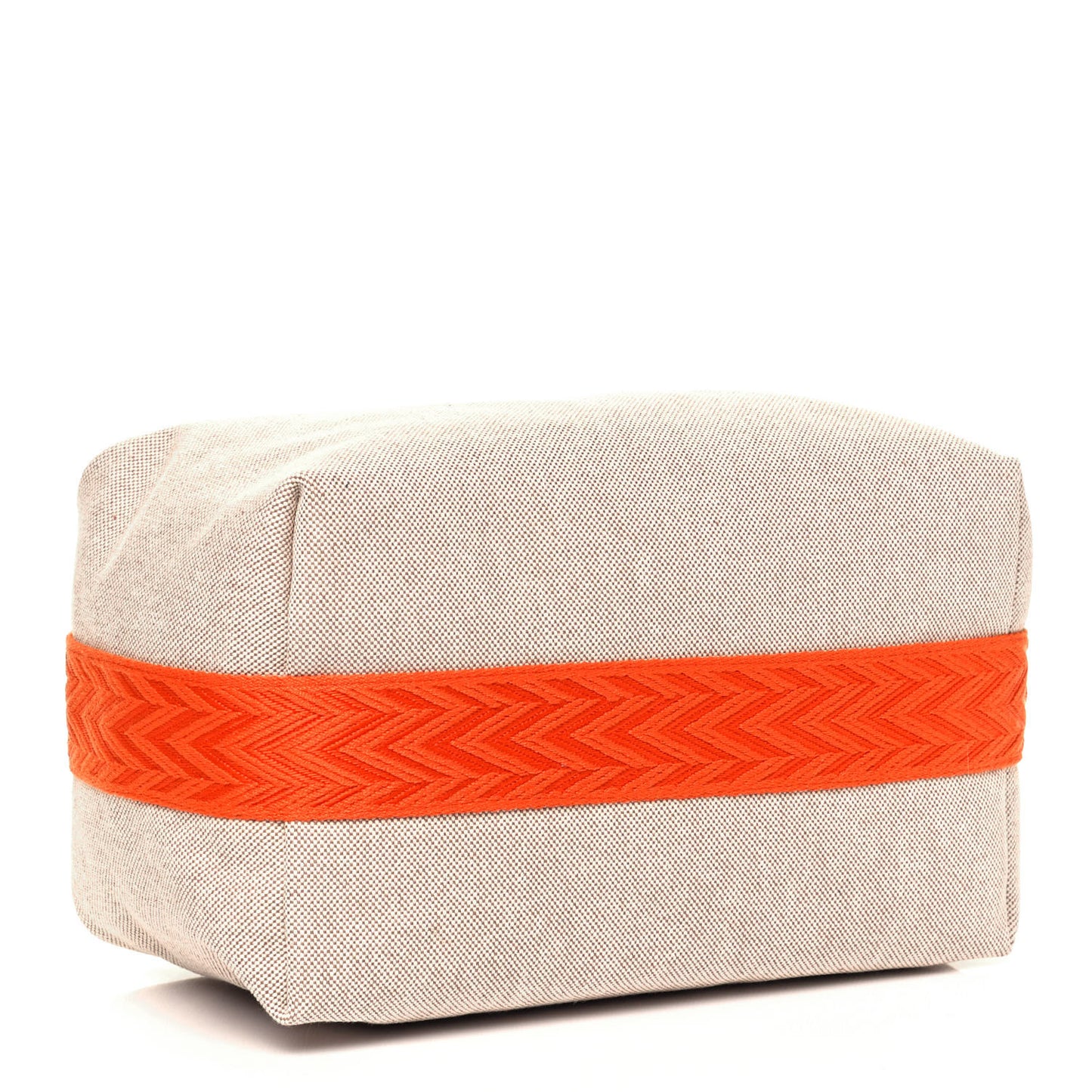 Canvas Large Bride-A-Brac Pouch Natural Orange