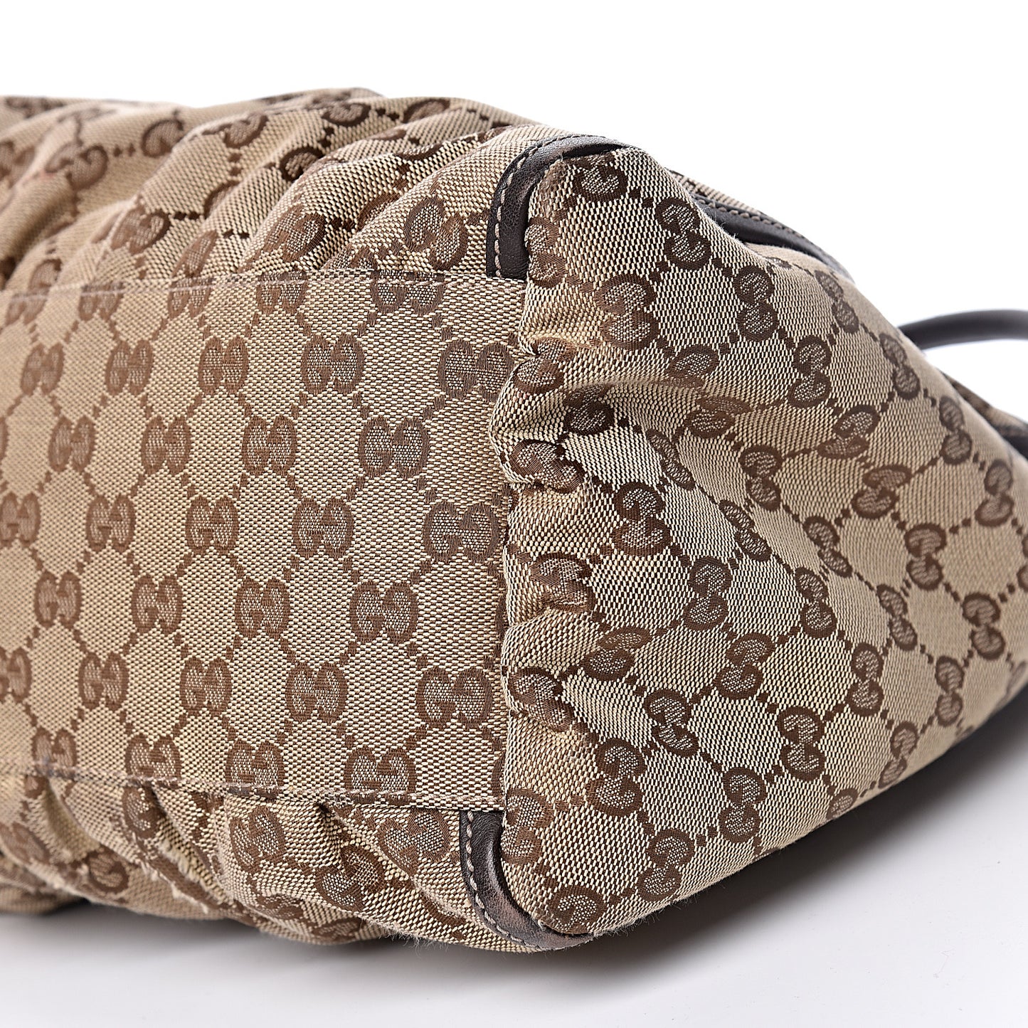 Monogram Large D Gold Hobo Dark Brown