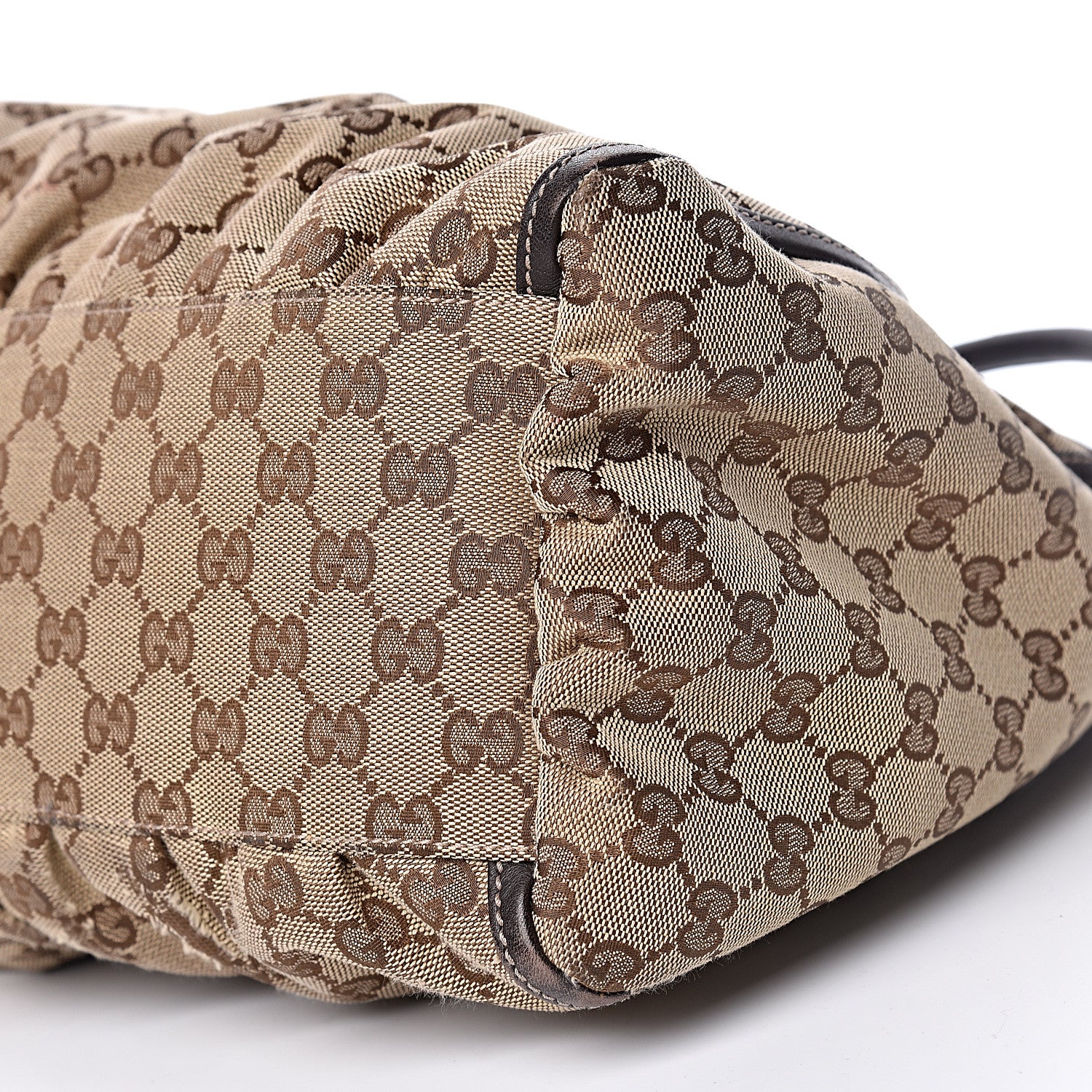 Gucci Monogram Large D Gold Hobo Dark Brown 10 of 10