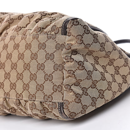 Gucci Monogram Large D Gold Hobo Dark Brown 10 of 10