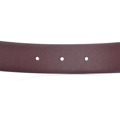 Chanel Calfskin CC Reversible Belt 70 Black Burgundy 3 of 7