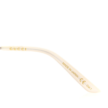 Gucci Crystal Metal Sunglasses GG0644S Gold Silver 5 of 8