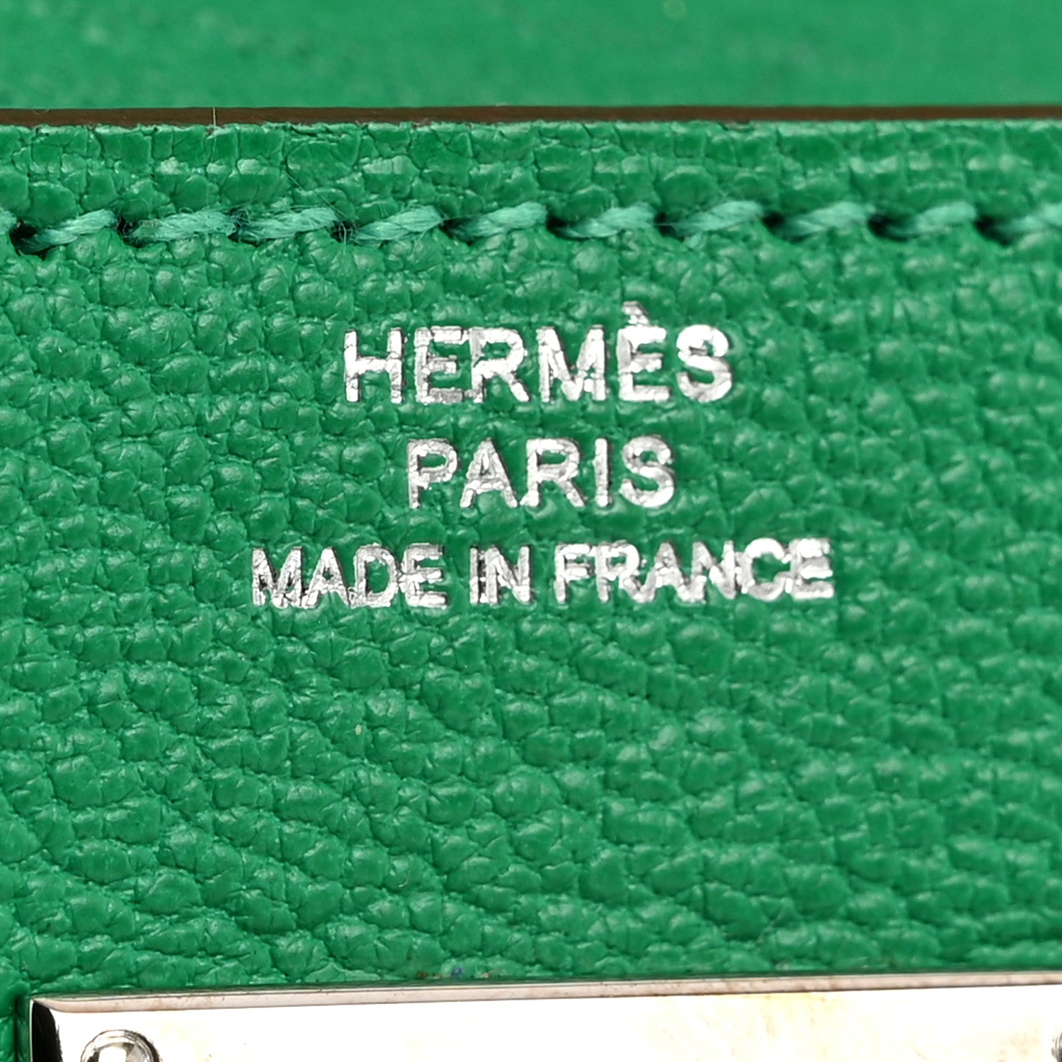 Hermes Chevre Mysore Kelly Longue Wallet Menthe 6 of 8